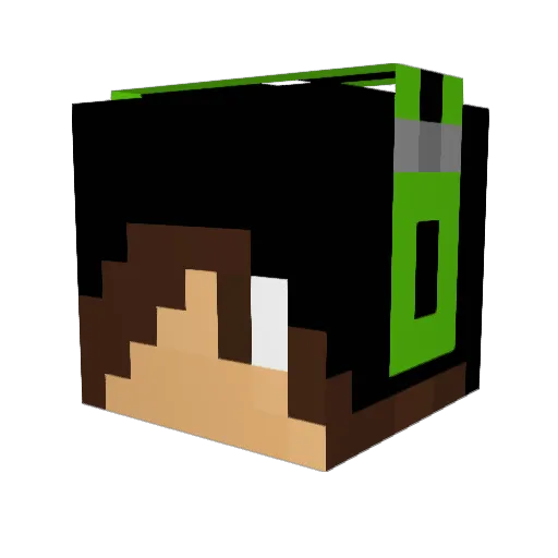 uesleyzin Minecraft avatar head, 3D render