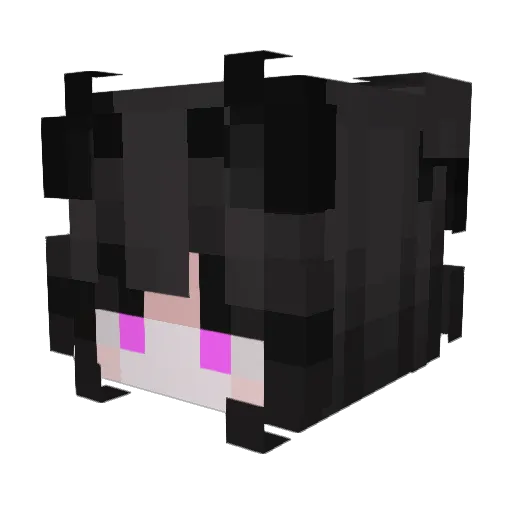 uevv Minecraft avatar head, 3D render