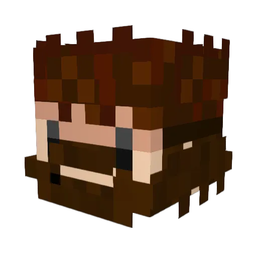 ufail4me Minecraft avatar head, 3D render