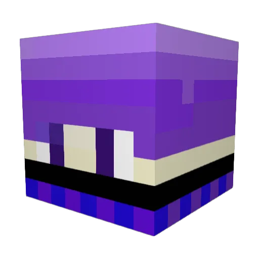 uflc_ Minecraft avatar head, 3D render