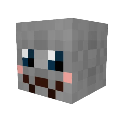 ugfshood28 Minecraft avatar head, 3D render