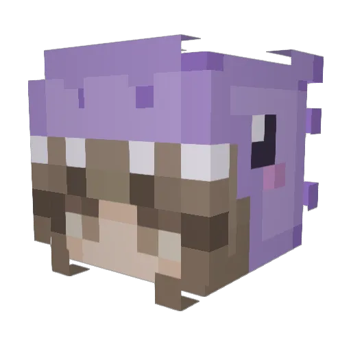 uggievr Minecraft avatar head, 3D render
