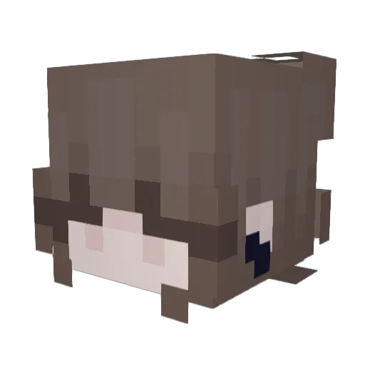 ughhsophia Minecraft avatar head, 3D render