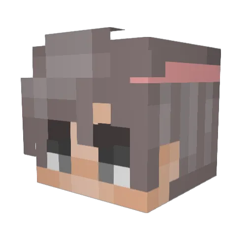 ughjoel Minecraft avatar head, 3D render