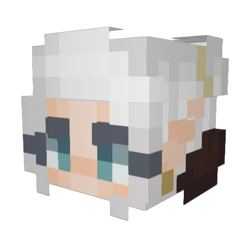 ughnoun Minecraft avatar head, 3D render