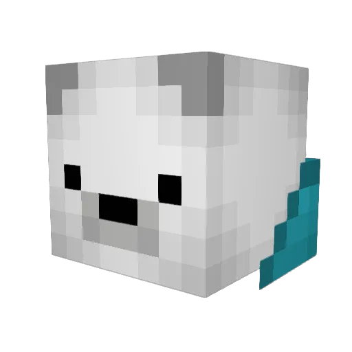 ughpolar Minecraft avatar head, 3D render