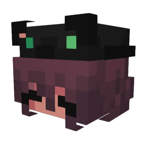 ughserval Minecraft avatar head, 3D render