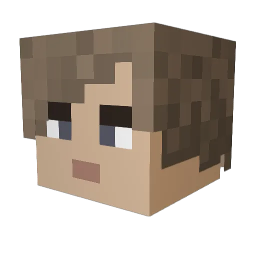 ugly_chicken Minecraft avatar head, 3D render