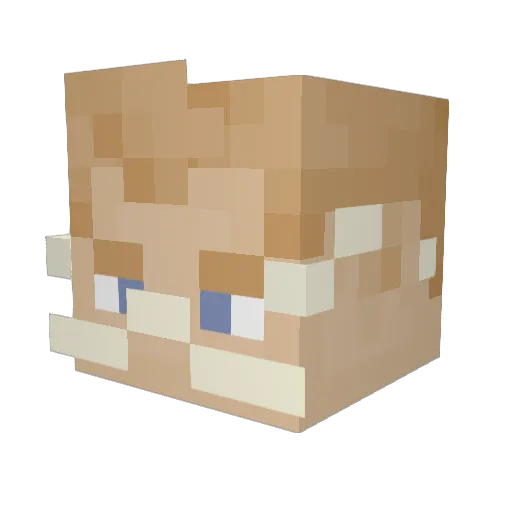 uglyahhh Minecraft avatar head, 3D render