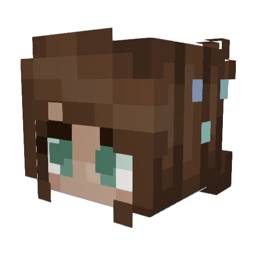 uglycows Minecraft avatar head, 3D render