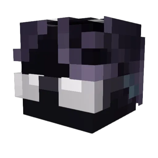 uglyfacek Minecraft avatar head, 3D render
