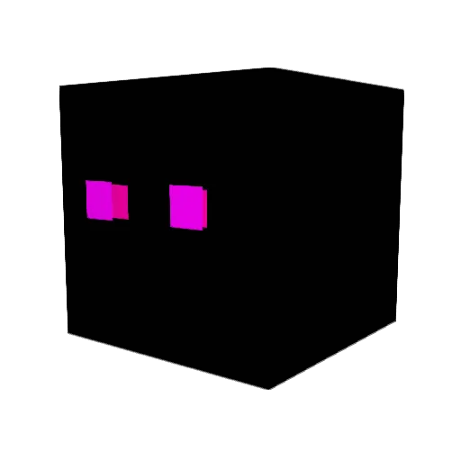 uglyh Minecraft avatar head, 3D render