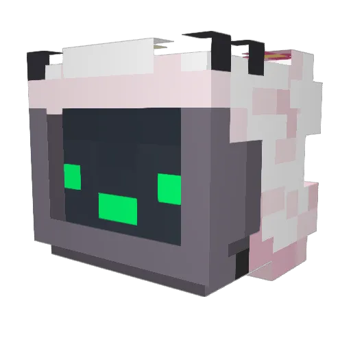 uglyribs Minecraft avatar head, 3D render