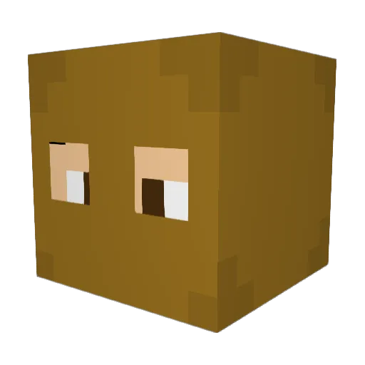 uglyscott Minecraft avatar head, 3D render
