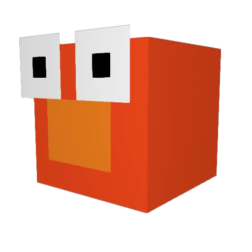 uglytiger Minecraft avatar head, 3D render