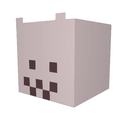 uguguguri Minecraft avatar head, 3D render