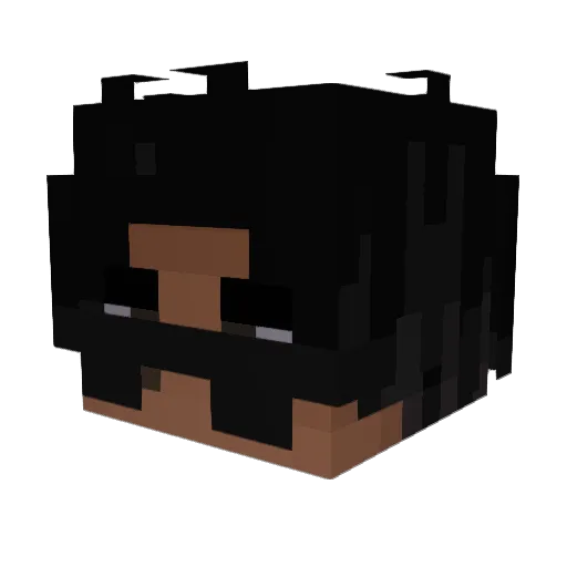 ugur Minecraft avatar head, 3D render