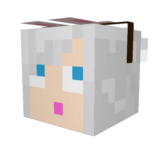 uhForty Minecraft avatar head, 3D render