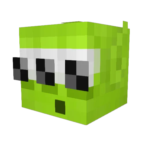 uhJuice Minecraft avatar head, 3D render