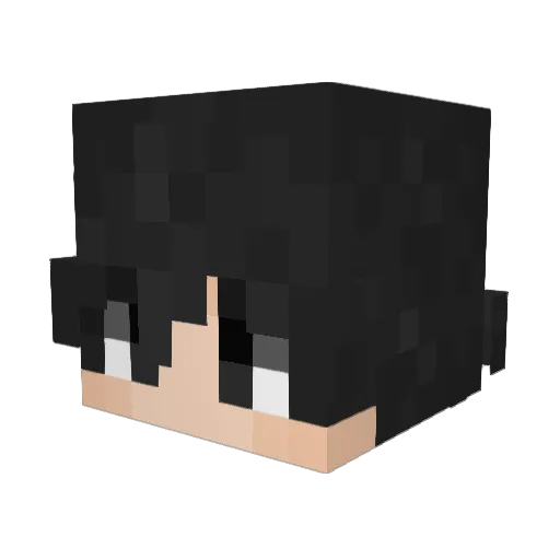 uhPower Minecraft avatar head, 3D render