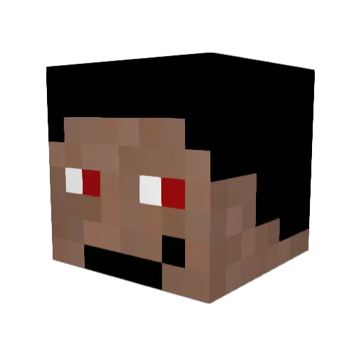 uhRoman Minecraft avatar head, 3D render