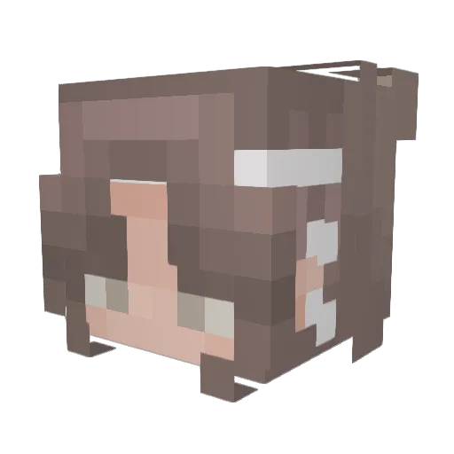 uhadyy Minecraft avatar head, 3D render