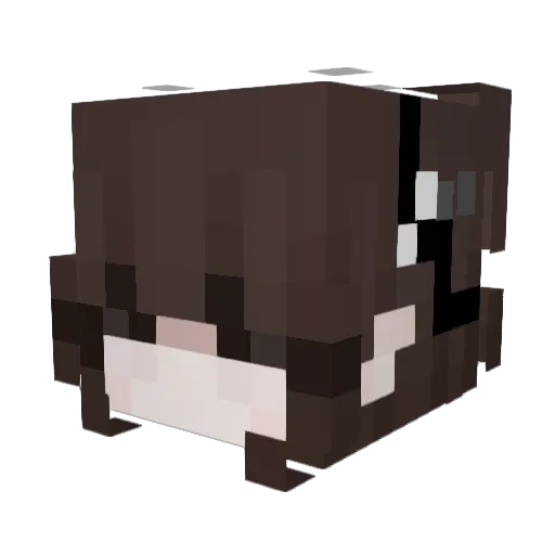 uhandy Minecraft avatar head, 3D render