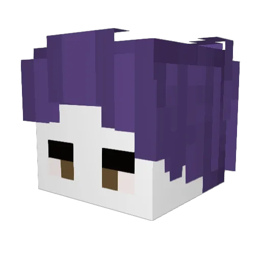 uharim Minecraft avatar head, 3D render