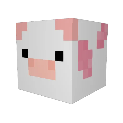 uhavenoass Minecraft avatar head, 3D render