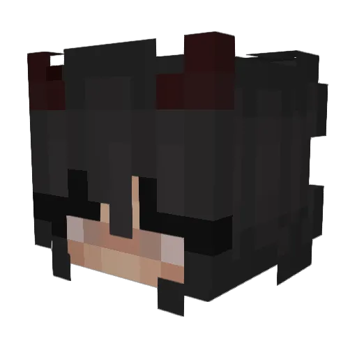 uhbianca Minecraft avatar head, 3D render