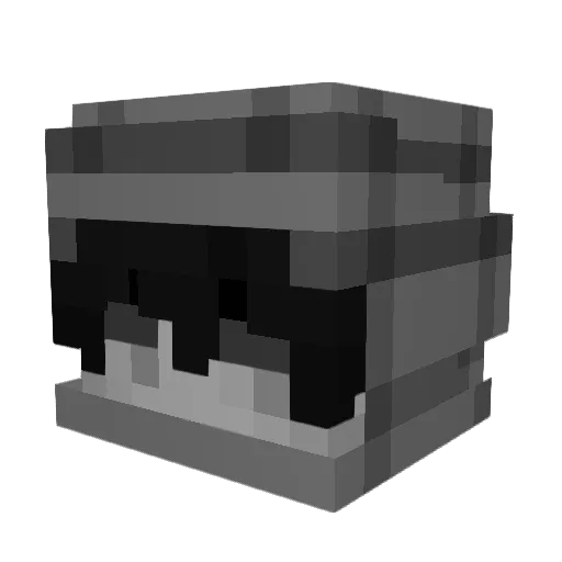 uhhFlyxxi Minecraft avatar head, 3D render