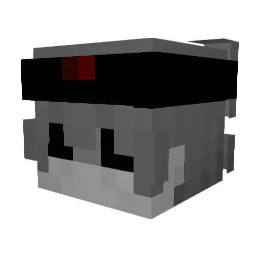 uhhWelve Minecraft avatar head, 3D render
