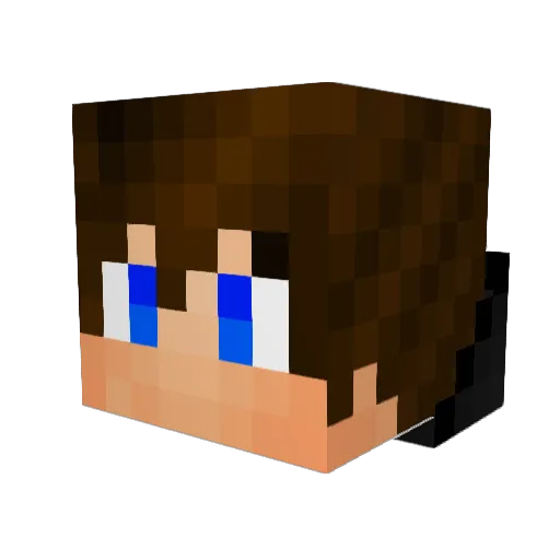 uhhchua Minecraft avatar head, 3D render
