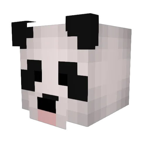 uhhhPNDA Minecraft avatar head, 3D render