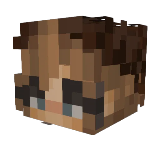 uhhhailey Minecraft avatar head, 3D render