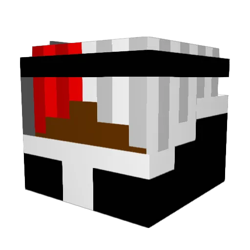uhhloaf Minecraft avatar head, 3D render