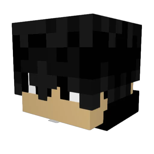 uhig Minecraft avatar head, 3D render