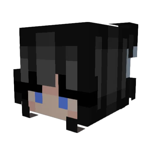 uhitsmaryam Minecraft avatar head, 3D render
