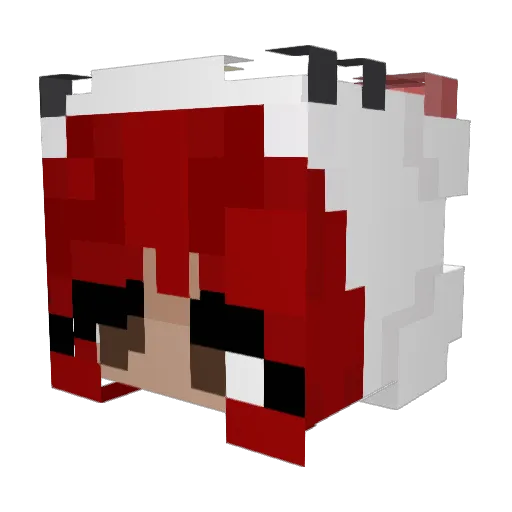uhleeuh7 Minecraft avatar head, 3D render