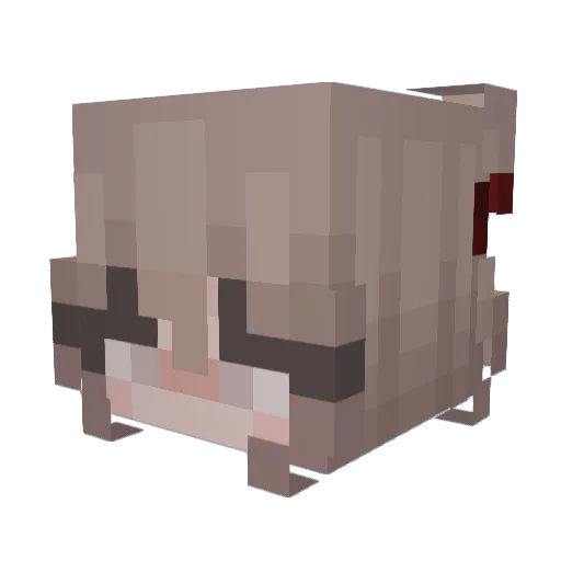 uhlem Minecraft avatar head, 3D render