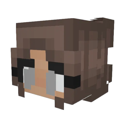 uhlexuhm Minecraft avatar head, 3D render