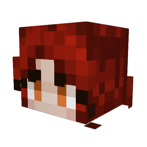 uhlohnuh Minecraft avatar head, 3D render