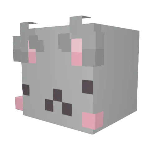 uhlv Minecraft avatar head, 3D render