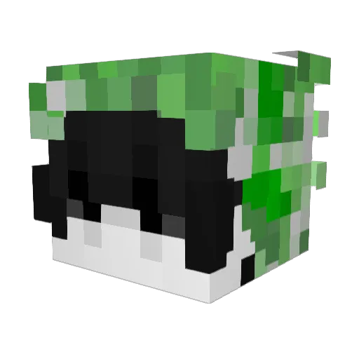 uhmDino Minecraft avatar head, 3D render