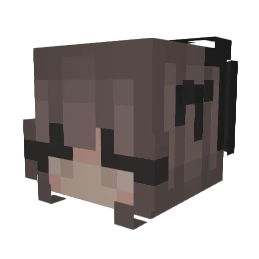 uhm_no Minecraft avatar head, 3D render