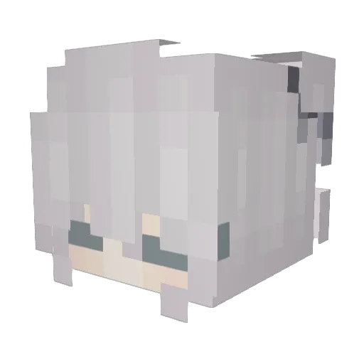 uhmongus Minecraft avatar head, 3D render