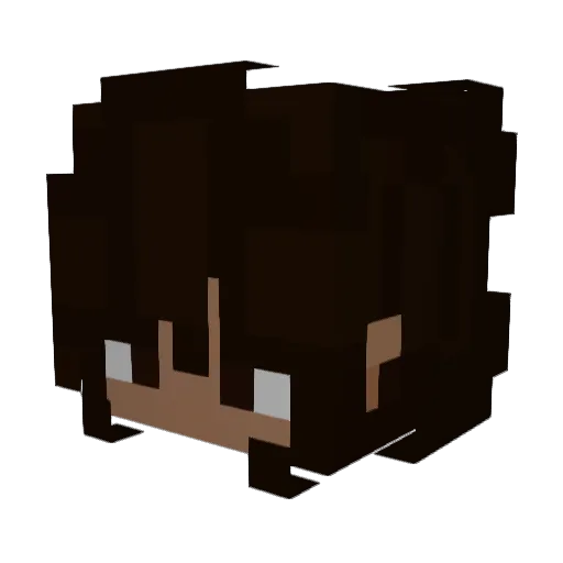 uhnataun Minecraft avatar head, 3D render