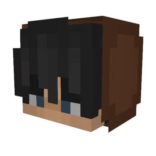 uhr444__ Minecraft avatar head, 3D render