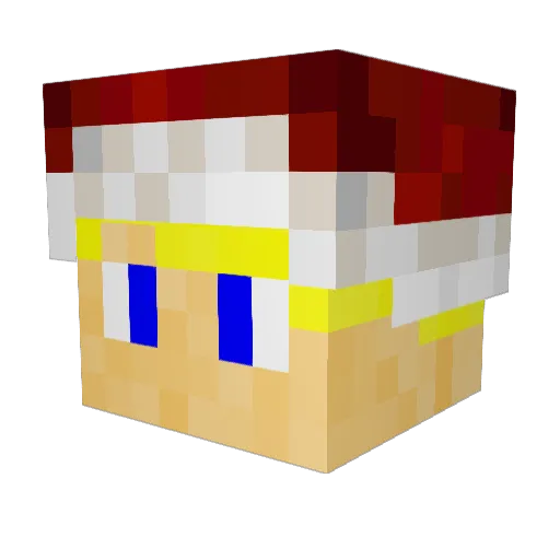 uhreLFC Minecraft avatar head, 3D render