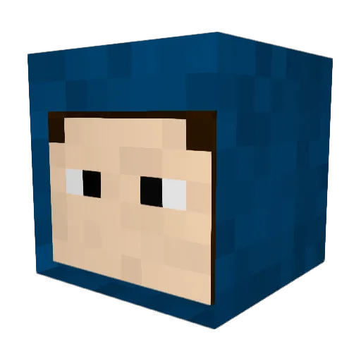 Minecraft-Avatar von uhtr: Kopf als 3D-Render